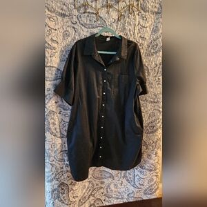 BLACK Old Navy Shirt Dress